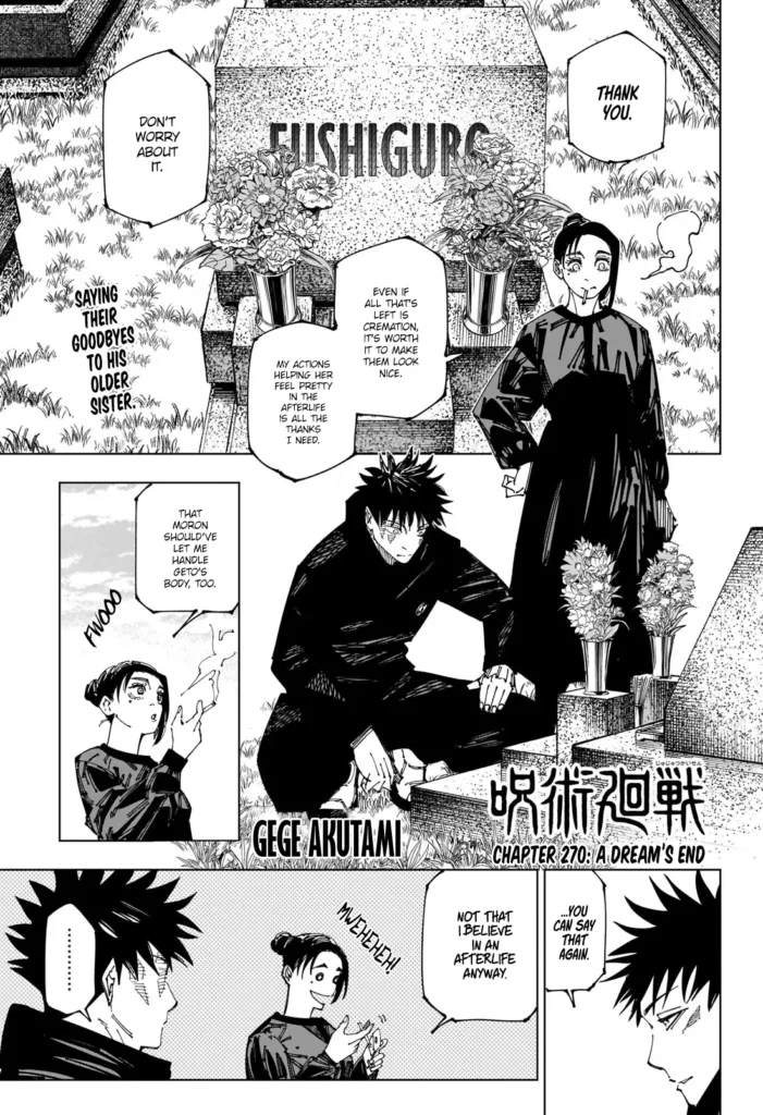 Jujutsu Kaisen, Chapter 270