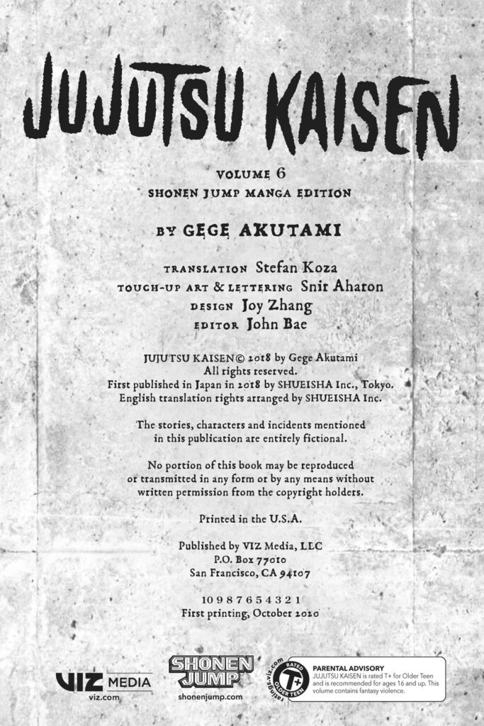 Jujutsu Kaisen Chapter 44