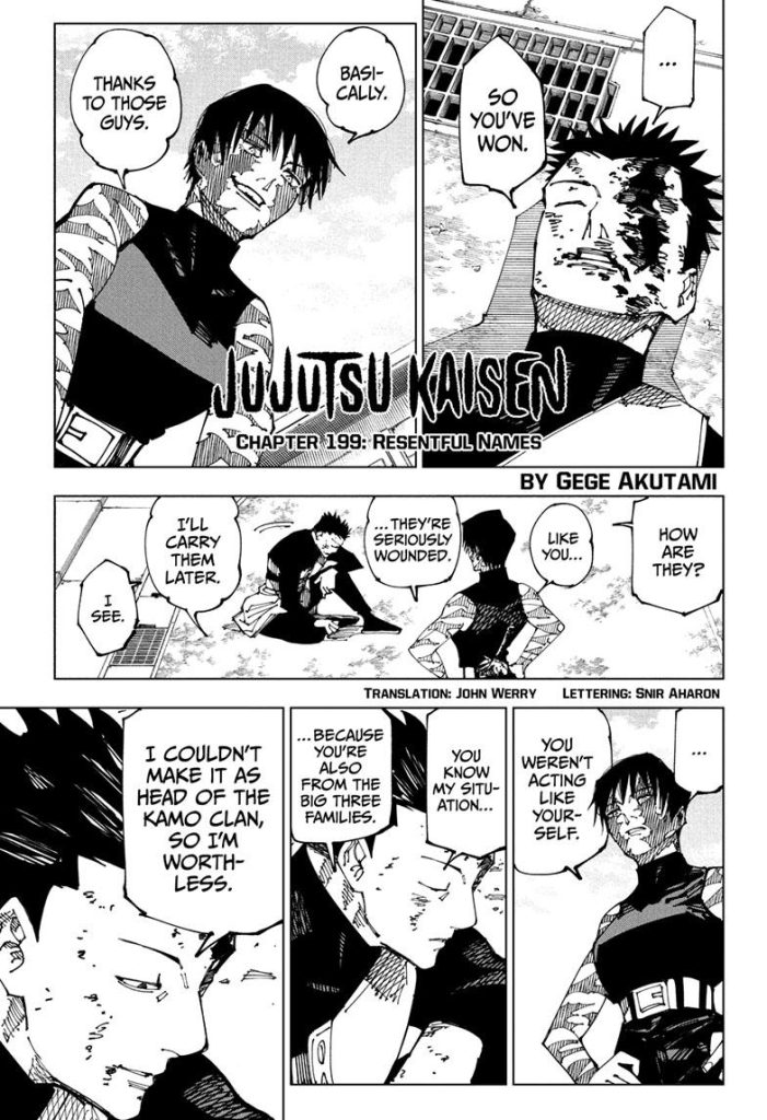 Jujutsu Kaisen Chapter 199

